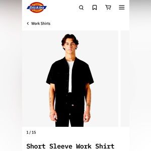 Dickies short sleeve twill work shirt